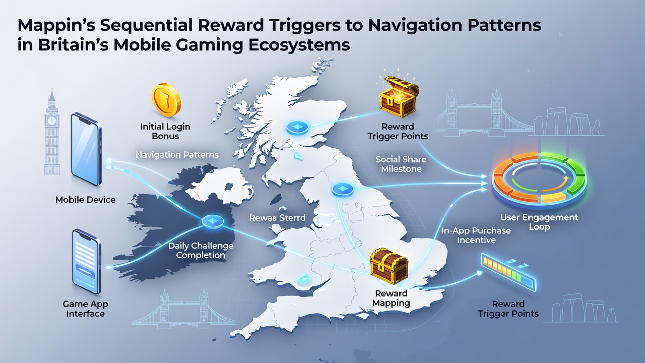 Heatmap showing navigation clusters around reward trigger points in mobile gaming sessions
