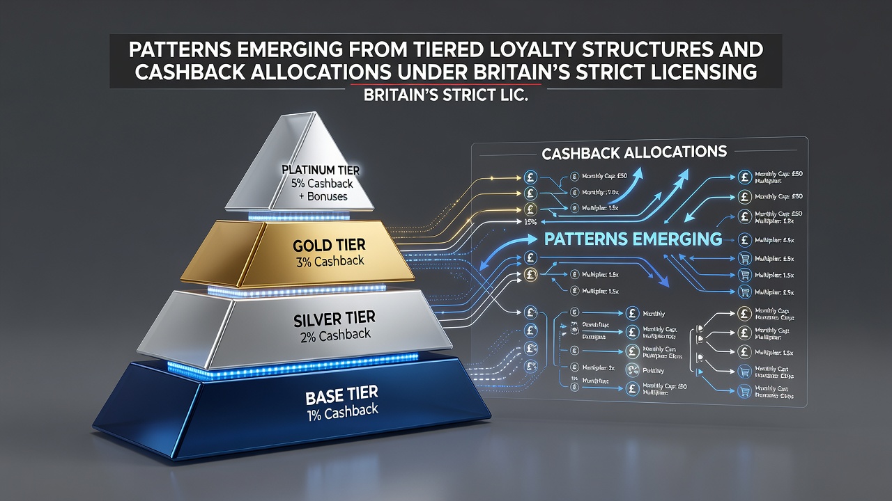 Data visualization showing cashback allocation trends across loyalty tiers in licensed British gaming operations