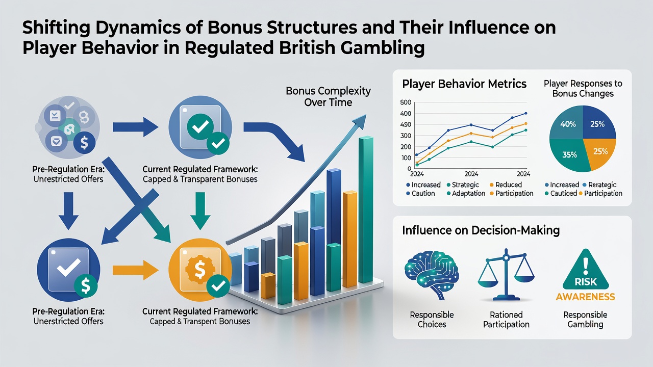 Chart displaying player behavior shifts under new bonus structures in regulated markets
